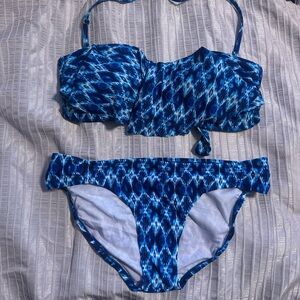 Jessica Simpson Blue Bikini Set